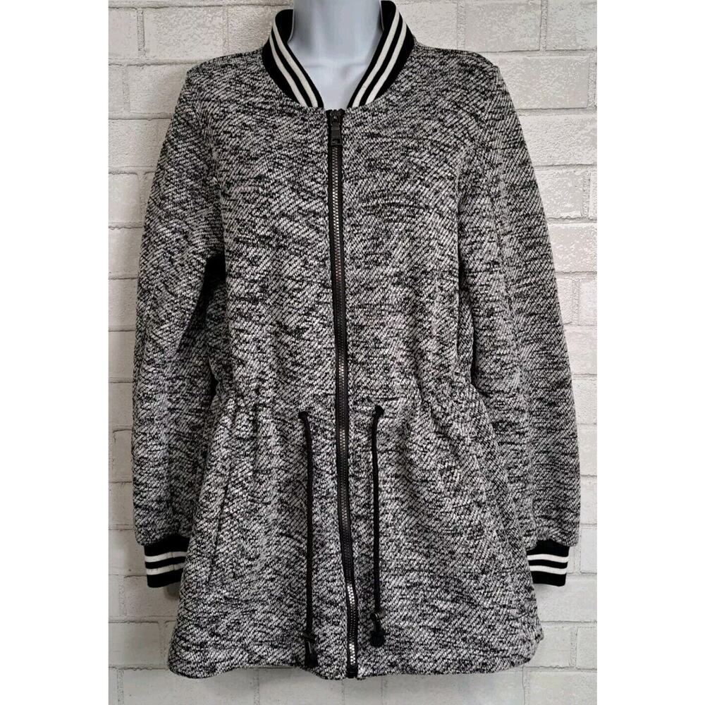 Madden NYC Jacket Women's Size Medium Full Zip Fleece Lined Drawstring Pockets